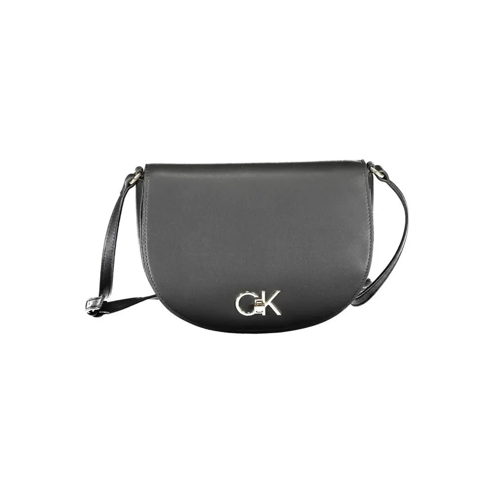 Calvin Klein Black Polyurethane Women Shoulder Bag Calvin Klein