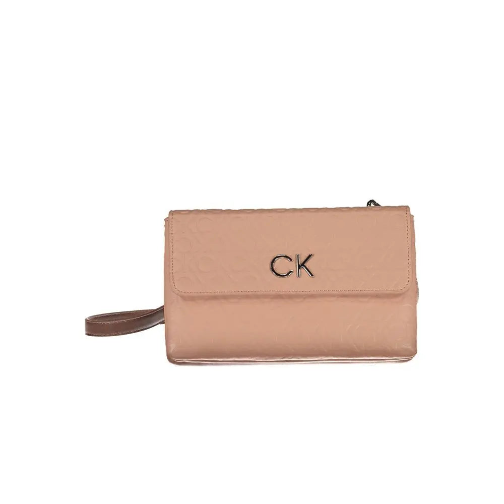 Calvin Klein Rosa Polyester Women Shoulder Bag Calvin Klein
