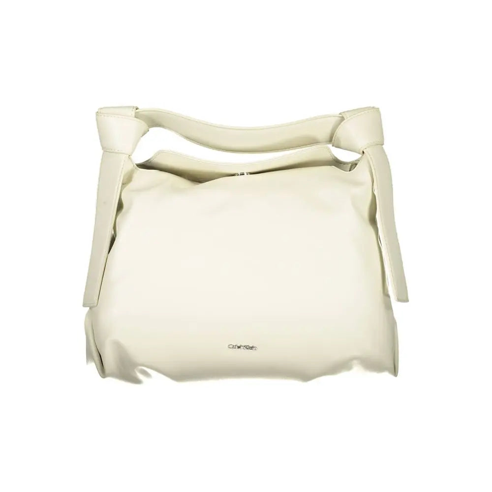 Calvin Klein Beige Polyester Women Handbag Calvin Klein