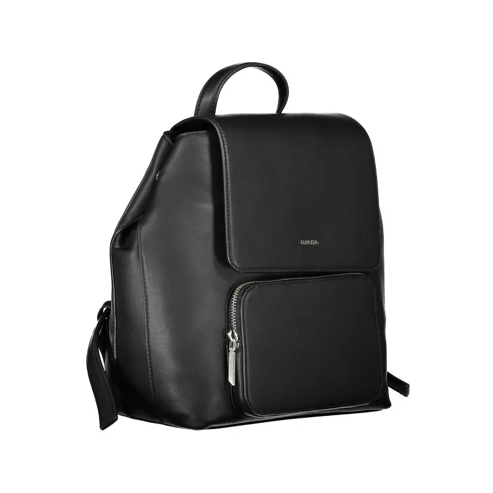 Calvin Klein Nero Polyester Women Backpack Calvin Klein
