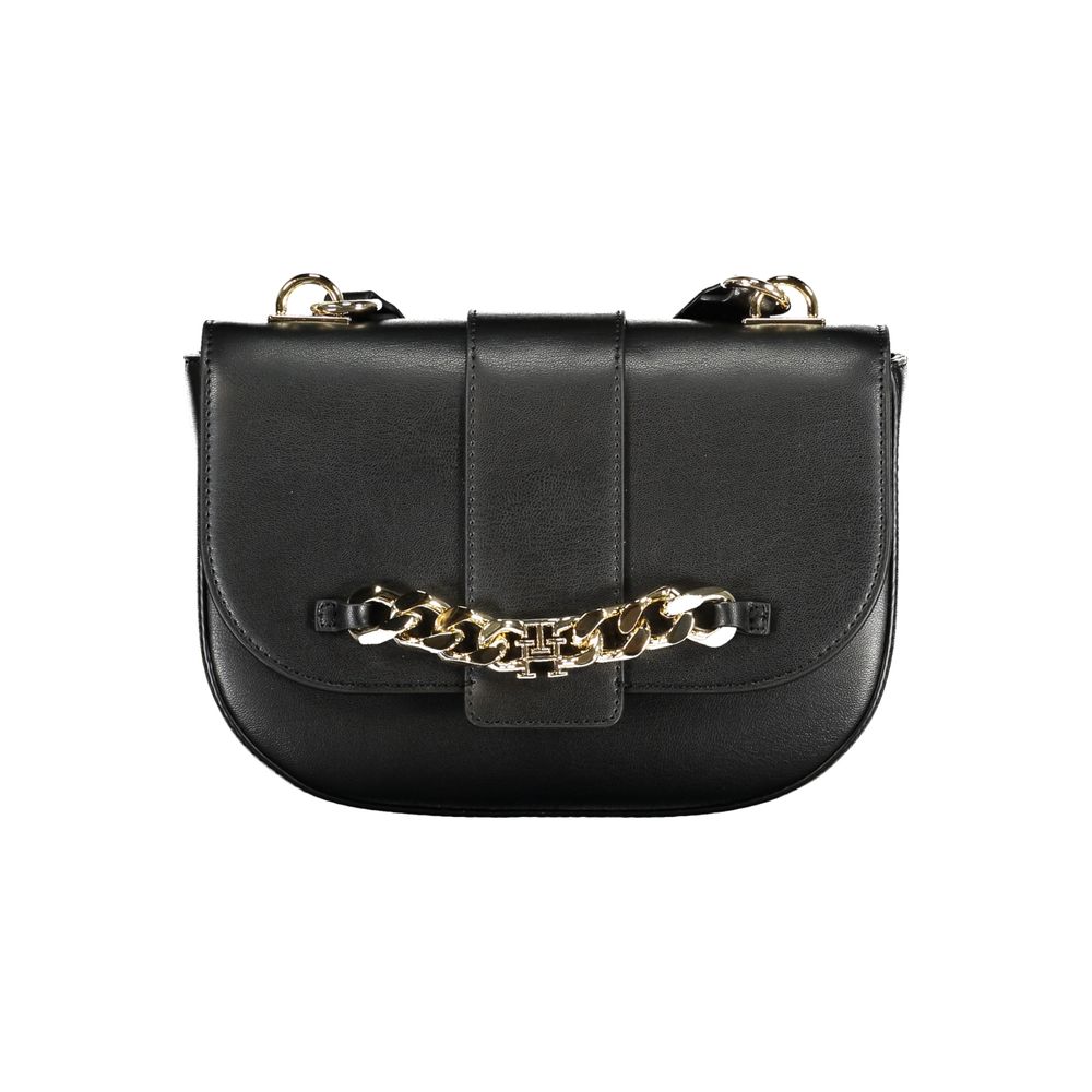 Tommy Hilfiger Nero Poliuretano Women Handbag Tommy Hilfiger Xosier
