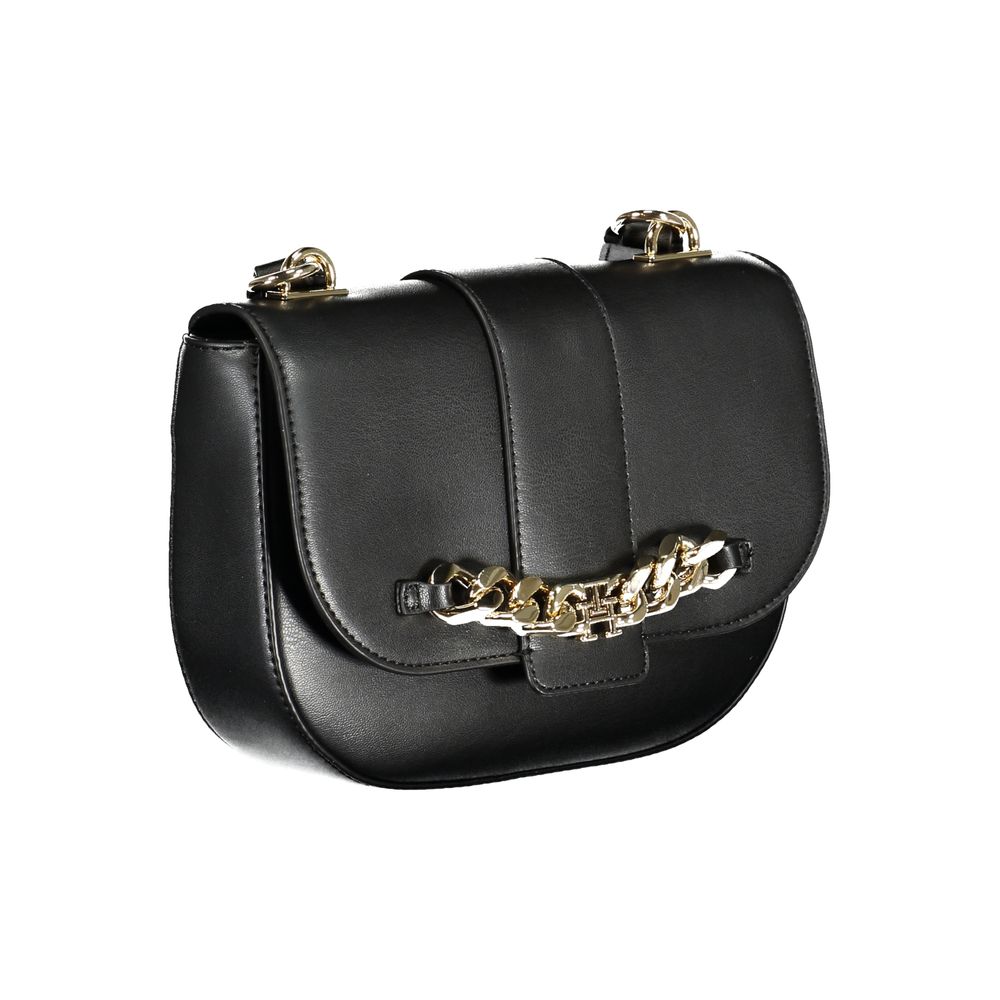 Tommy Hilfiger Nero Poliuretano Women Handbag Tommy Hilfiger Xosier