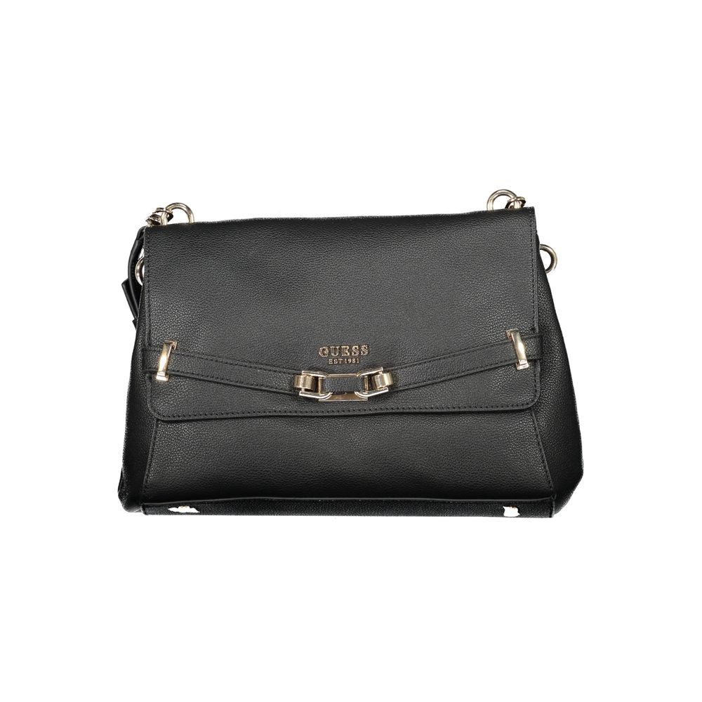 Guess Jeans Black Polyurethane Women's Handbag Guess Jeans Xosier