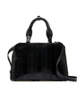 Black Lexington Ostrich Leg Leather Business Bag Bellabags Bellabags