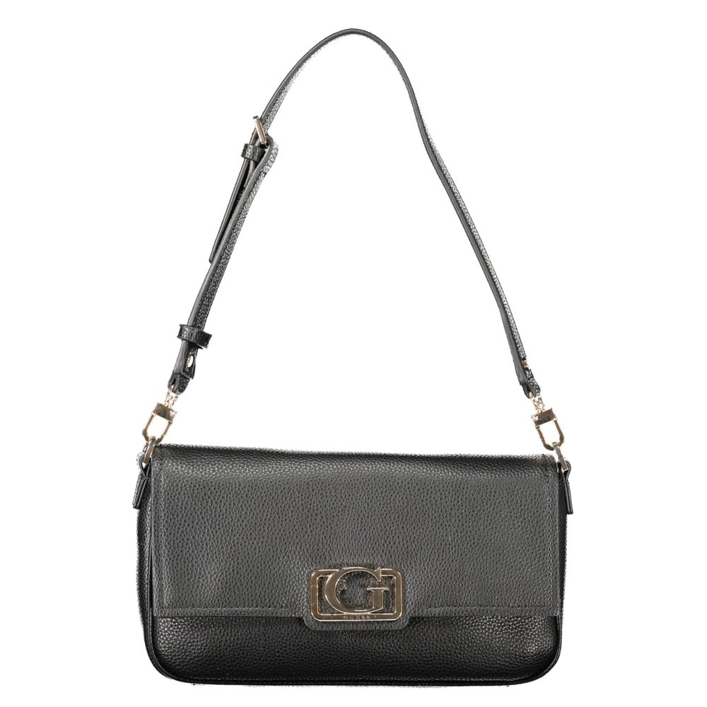 Guess Jeans Nero Poliuretano Women Handbag Guess Jeans Xosier