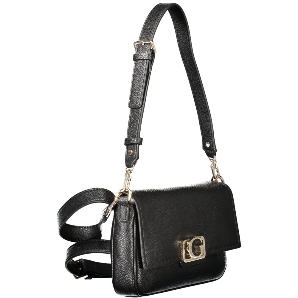 Guess Jeans Nero Poliuretano Women Handbag Guess Jeans Xosier