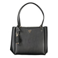Guess Jeans Nero Poliuretano Women Handbag Guess Jeans Xosier