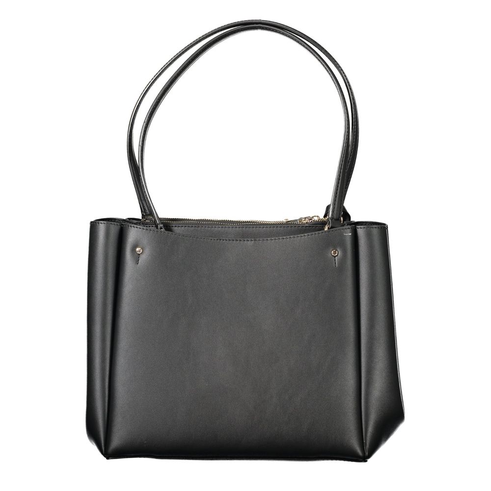 Guess Jeans Nero Poliuretano Women Handbag Guess Jeans Xosier