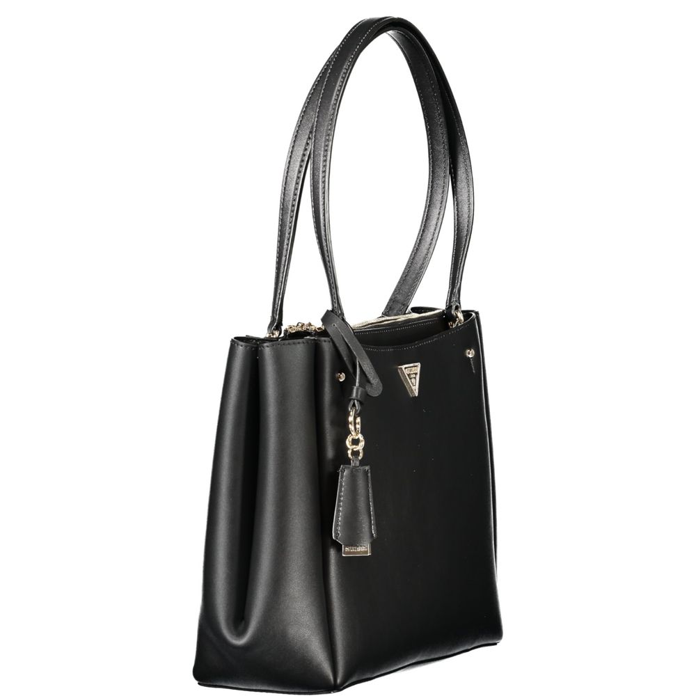 Guess Jeans Nero Poliuretano Women Handbag Guess Jeans Xosier
