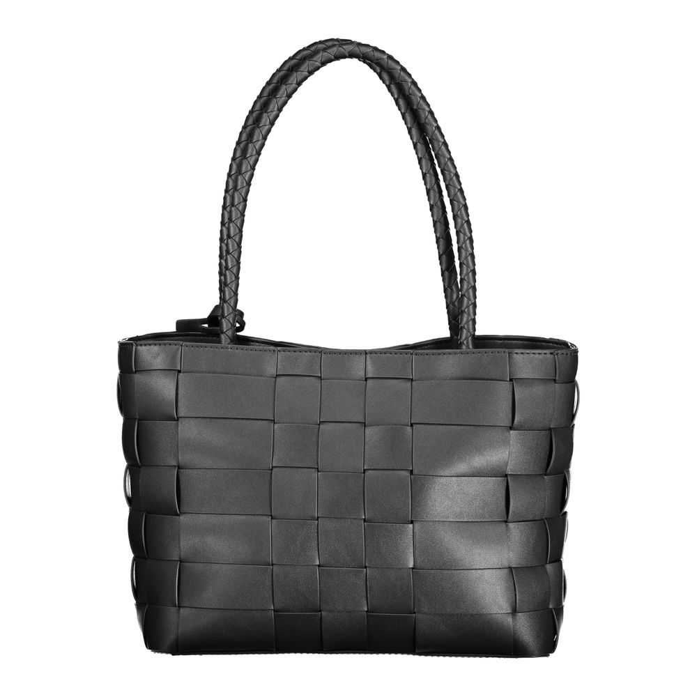 Guess Jeans Nero Poliuretano Women Handbag Guess Jeans Xosier
