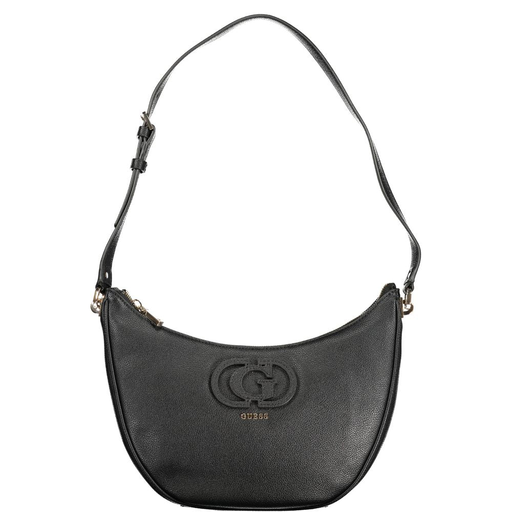Guess Jeans Nero Poliuretano Women Handbag Guess Jeans Xosier