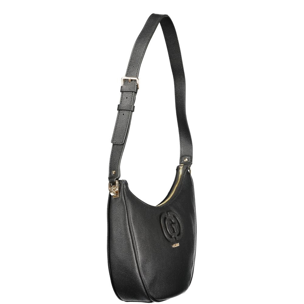 Guess Jeans Nero Poliuretano Women Handbag Guess Jeans Xosier