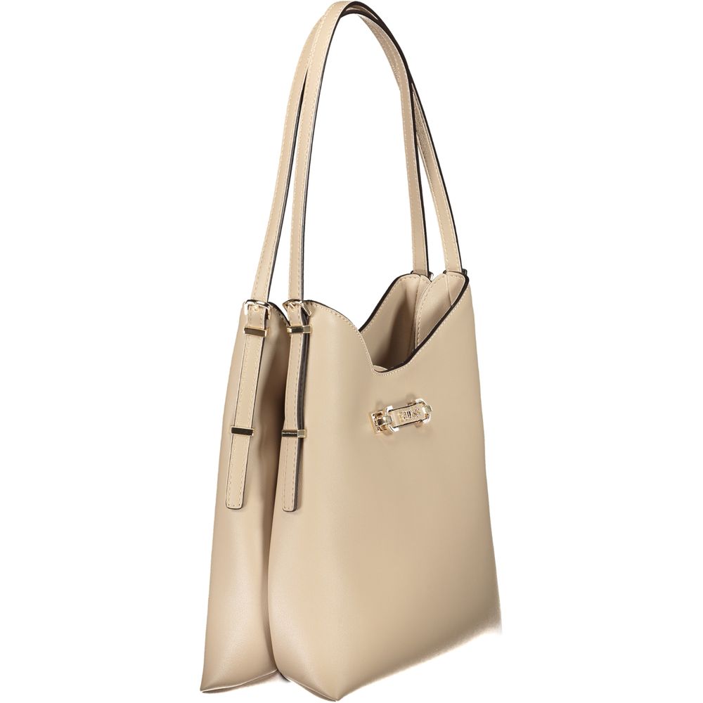 Guess Jeans Beige Poliuretano Women Handbag Guess Jeans Xosier
