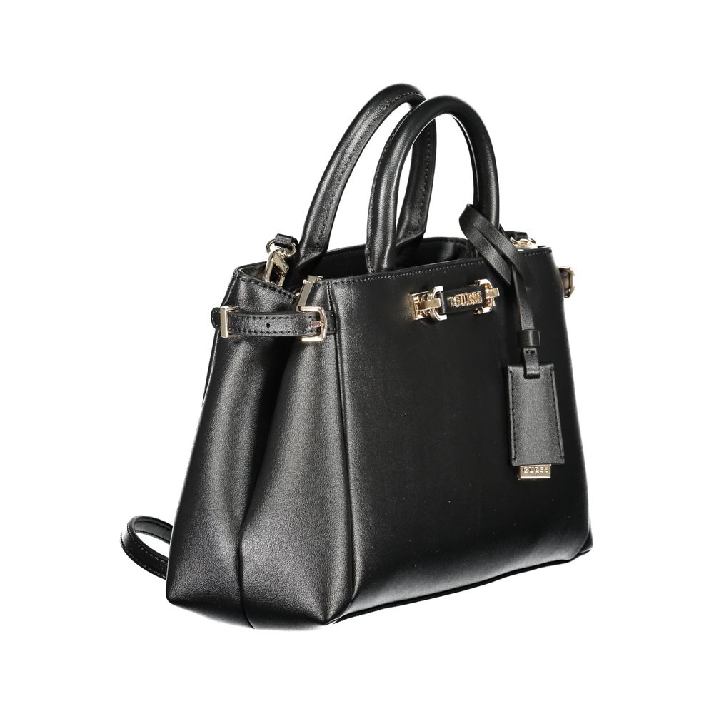 Guess Jeans Nero Poliuretano Women Handbag Guess Jeans Xosier