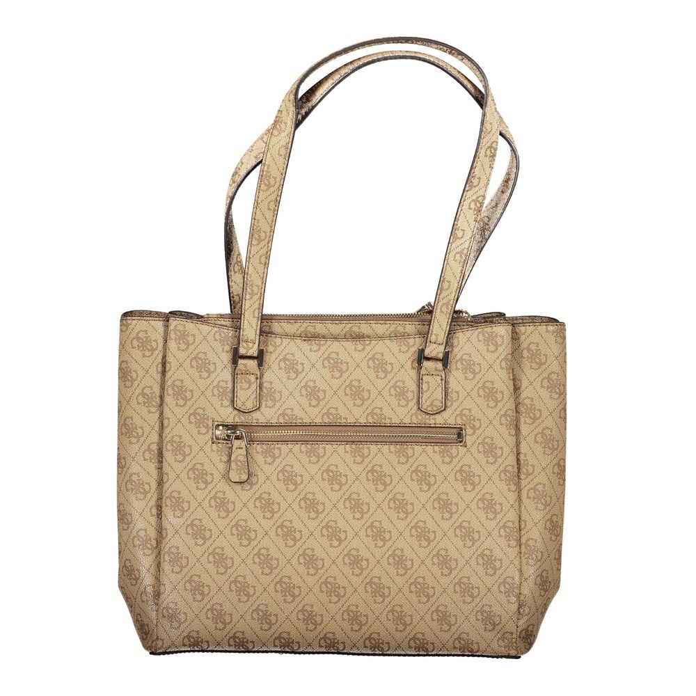 Guess Jeans Beige Polyurethane Women Handbag Guess Jeans Xosier