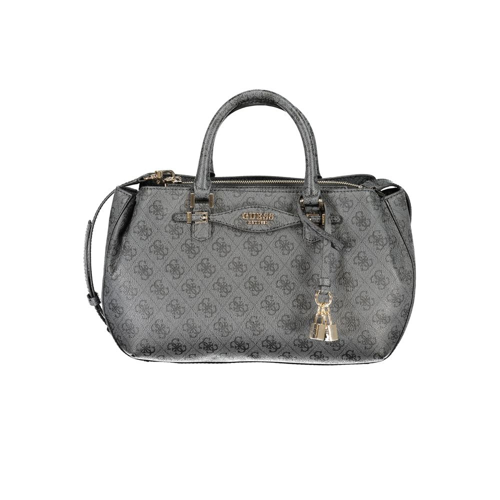 Guess Jeans Nero Poliuretano Women Handbag Guess Jeans Xosier