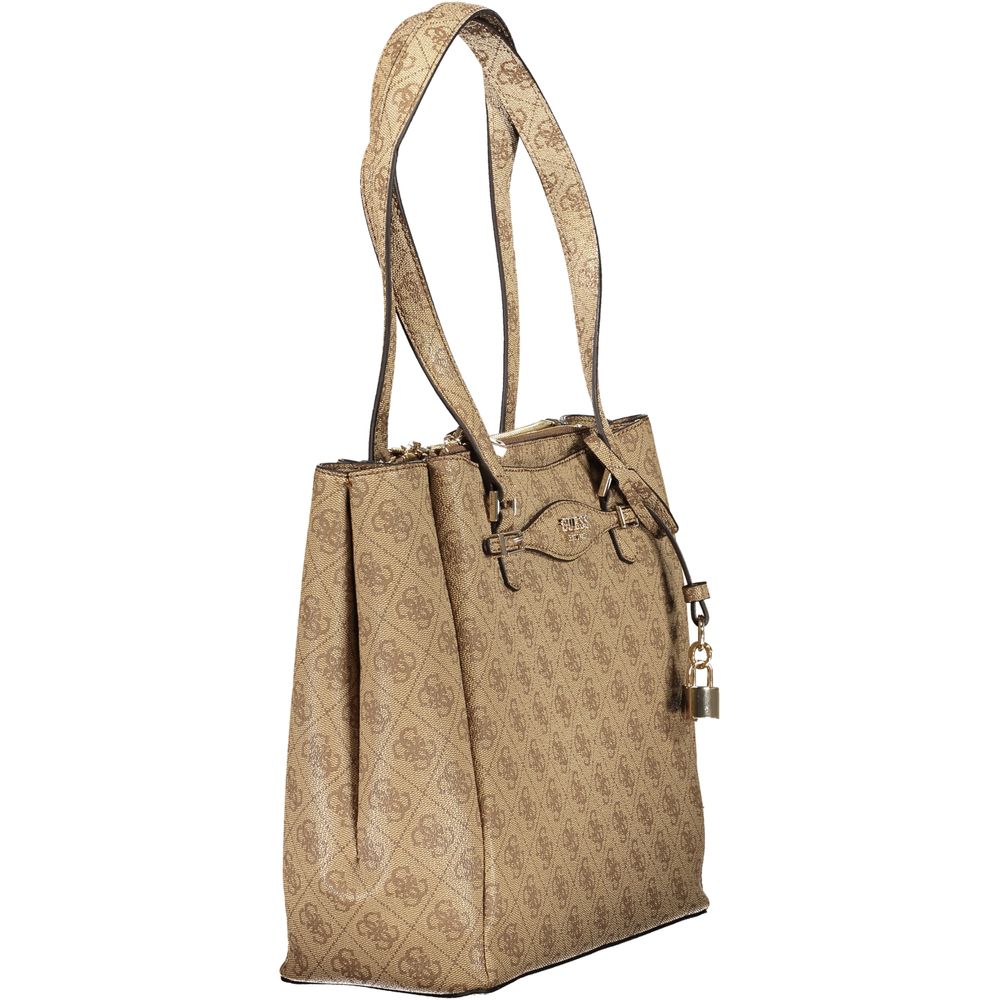 Guess Jeans Beige Polyurethane Women Handbag Guess Jeans Xosier