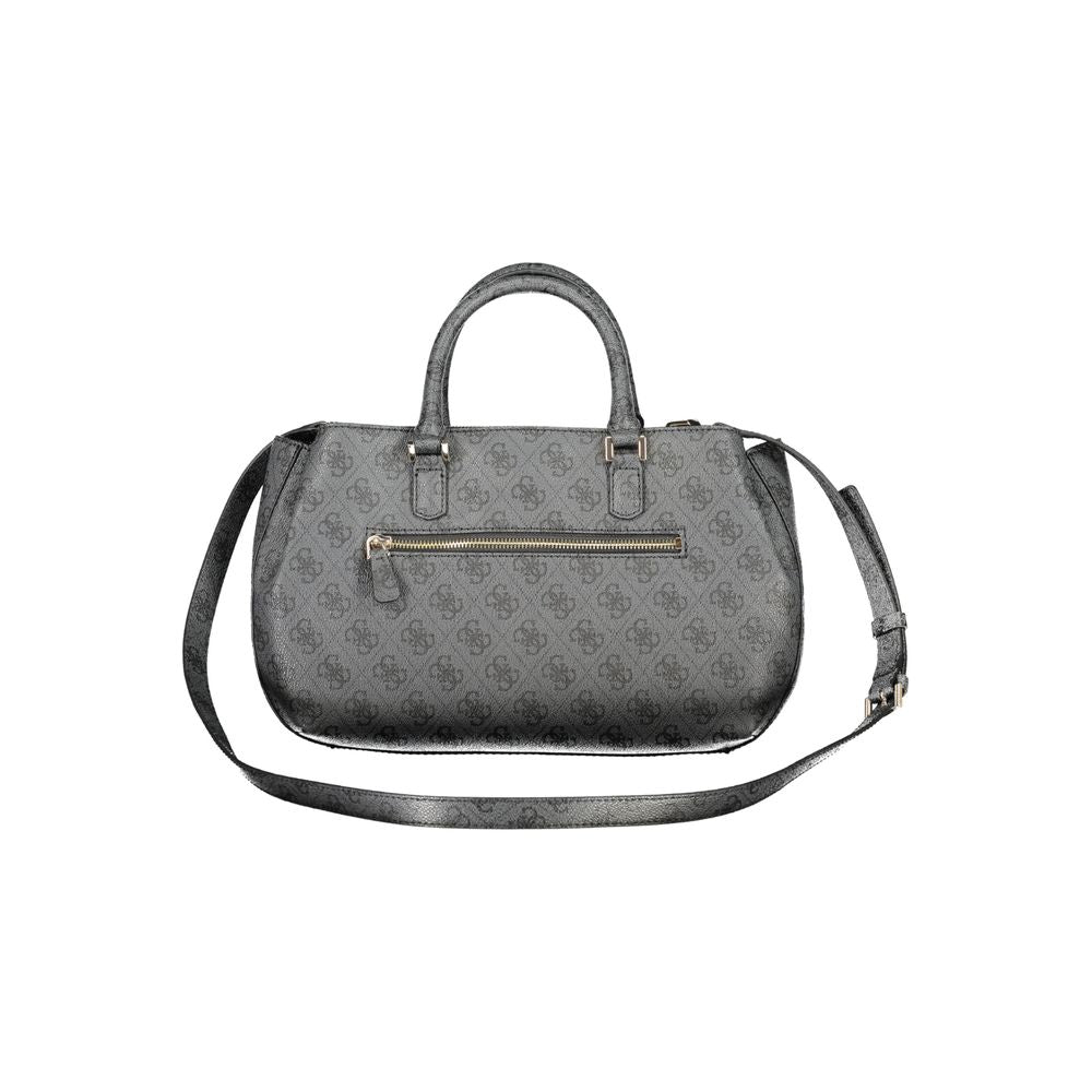 Guess Jeans Nero Poliuretano Women Handbag Guess Jeans Xosier