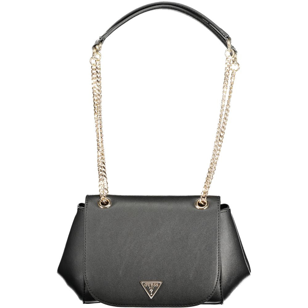 Guess Jeans Nero Poliuretano Women Handbag Guess Jeans Xosier