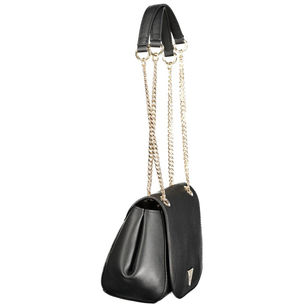 Guess Jeans Nero Poliuretano Women Handbag Guess Jeans Xosier