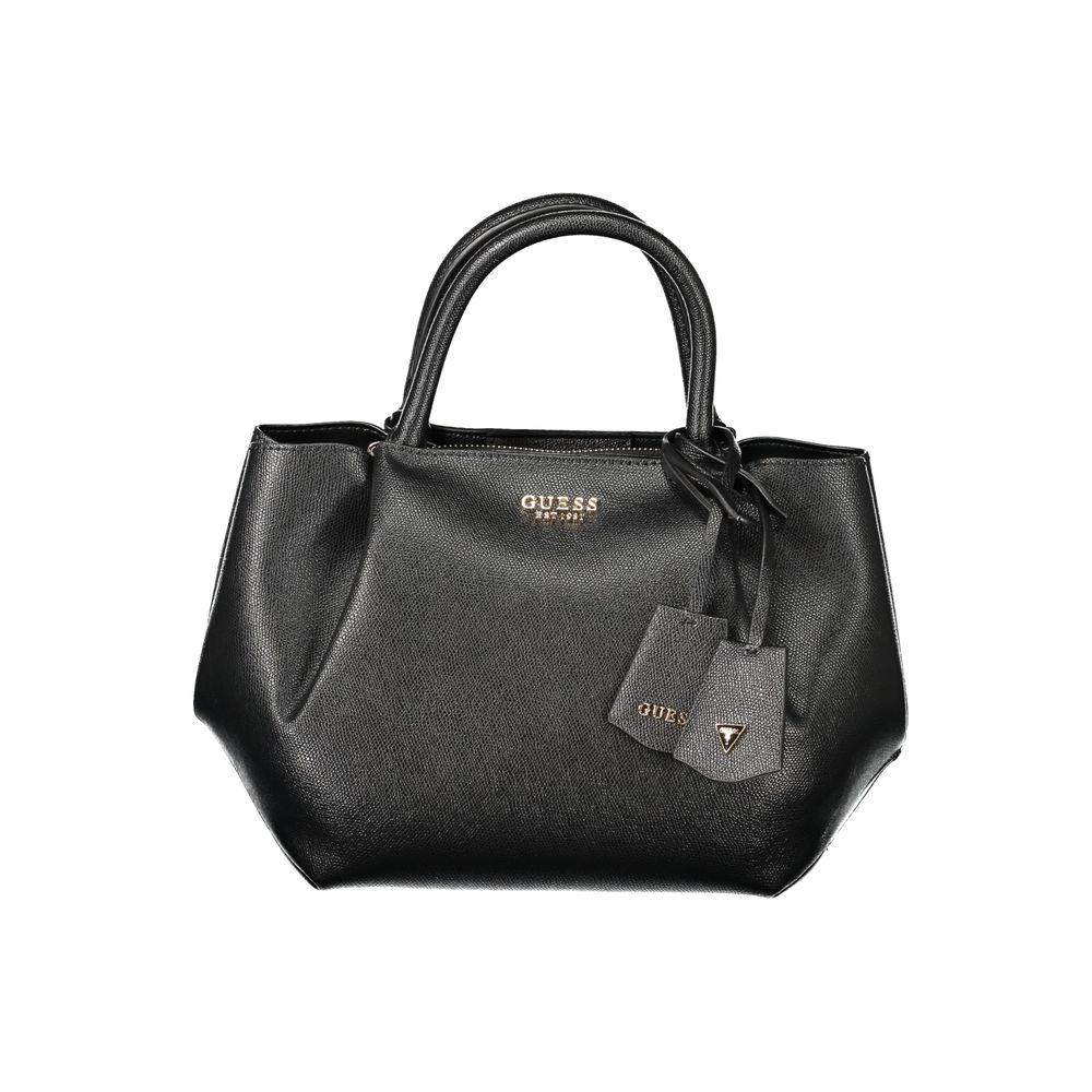 Guess Jeans Nero Poliuretano Women Handbag Guess Jeans Xosier
