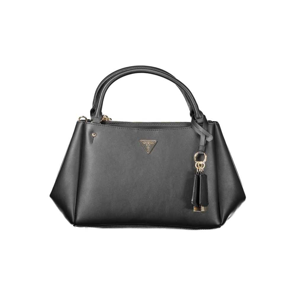 Guess Jeans Nero Poliuretano Women Handbag Guess Jeans Xosier