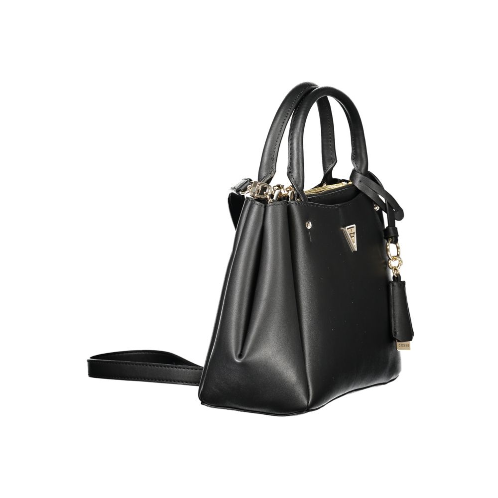Guess Jeans Nero Poliuretano Women Handbag Guess Jeans Xosier