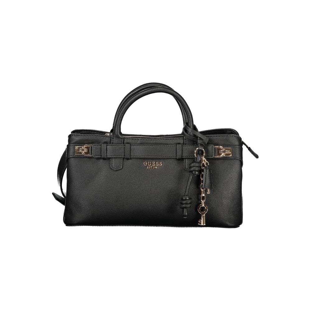 Guess Jeans Nero Poliuretano Women Handbag Guess Jeans Xosier