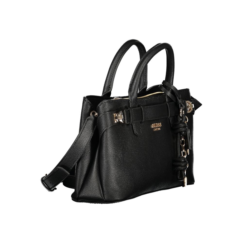 Guess Jeans Nero Poliuretano Women Handbag Guess Jeans Xosier