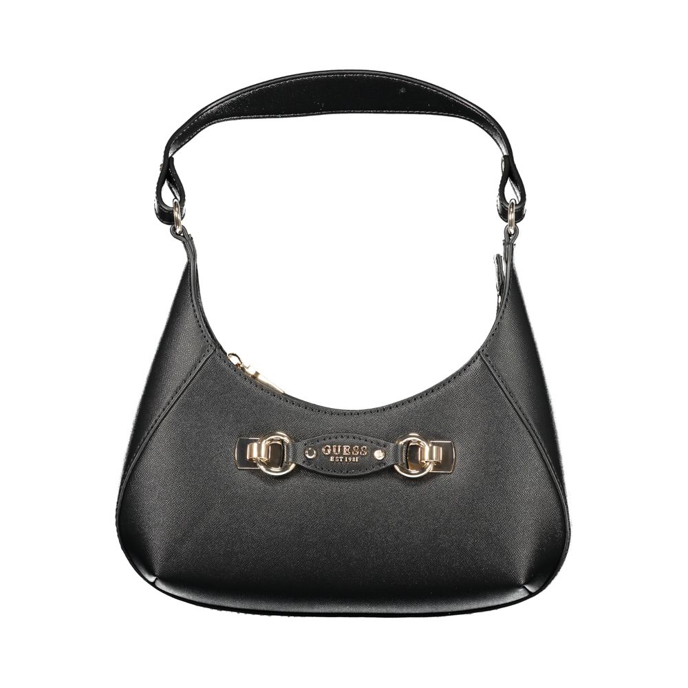 Guess Jeans Nero Poliuretano Womens Handbag Guess Jeans Xosier
