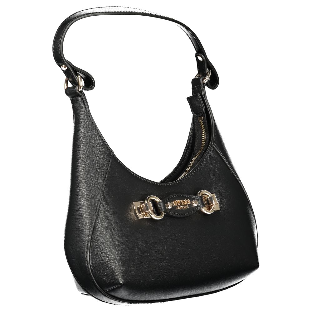 Guess Jeans Nero Poliuretano Womens Handbag Guess Jeans Xosier
