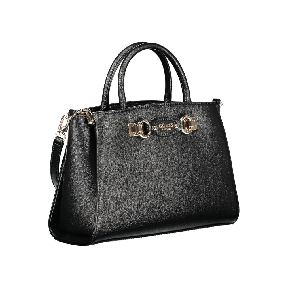 Guess Jeans Black Polyurethane Women Handbag Guess Jeans Xosier