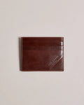 RAFFLES: Embossed Corner Leather Cardholder