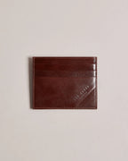 RAFFLES: Embossed Corner Leather Cardholder