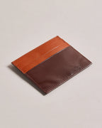 RAFFLES: Embossed Corner Leather Cardholder