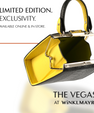 Black Vegas Limited Edition Ostrich Leather Micro Bag with Coloured Gussets Bellabags Bellabags
