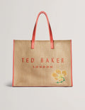 Women's FLORAFF-Floral Applique Extra Large Icon Bag
