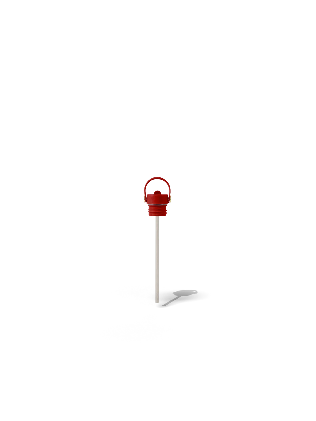 Field Bottle Sip Lid & Metal Straw / Lobster Red