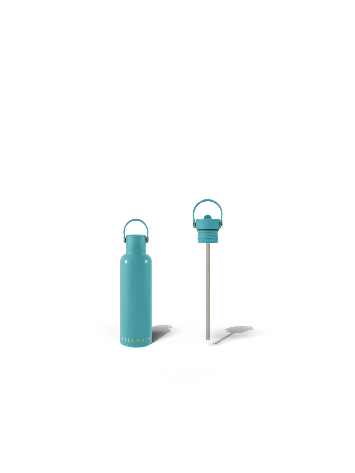 Field Bottle Sip Lid & Metal Straw / Bazaruto Blue