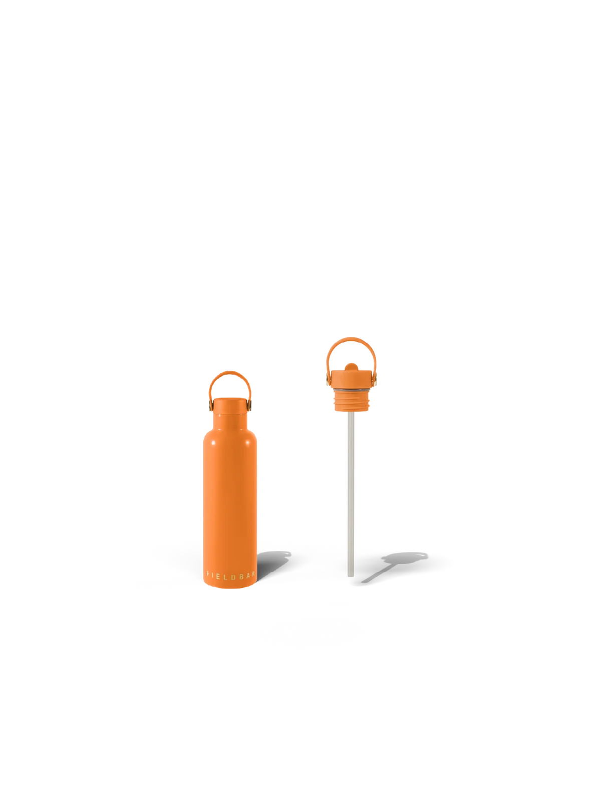 Field Bottle Sip Lid & Metal Straw / Orchard Orange