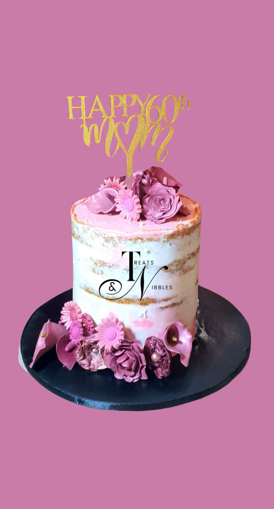 Custom Cake: Pink Surprise