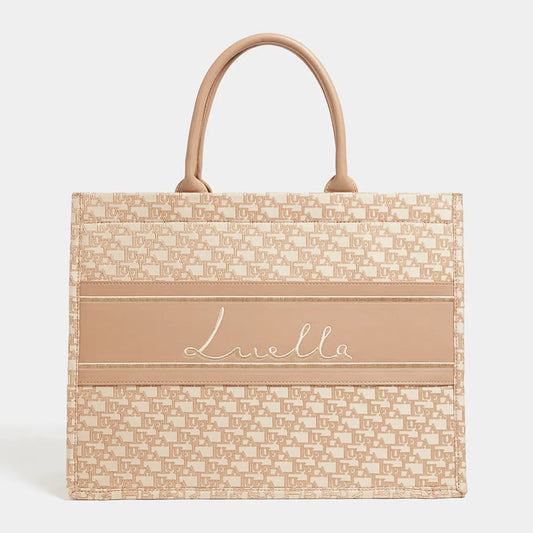 Large Jacquard Tote Bag - Bellabags Luella