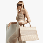 Large Jacquard Tote Bag - By Luella - Invoque