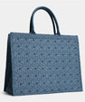 Large Denim Monogram Tote Bag - Bellabags Luella