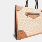 Large Front Pocket Jacquard Tote - By Luella - Invoque
