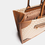 Large Front Pocket Jacquard Tote - By Luella - Invoque