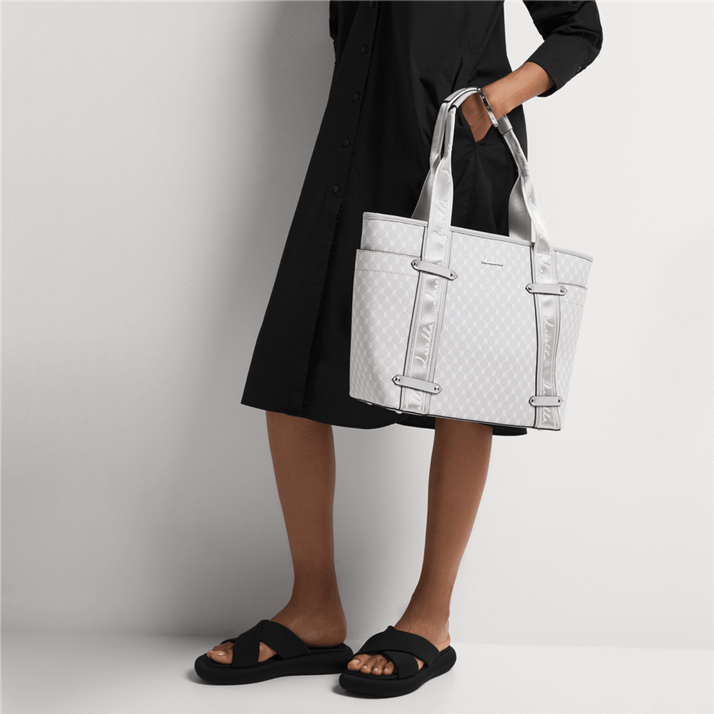 Logo Webbing Strap Side Pocket Shopper - By Luella - Invoque