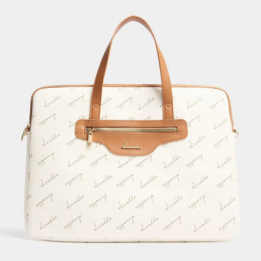 Monogram Print Laptop Bag - Bellabags Luella
