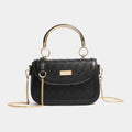 Metal Handle Embroidered Mini Crossbody Bag - By Luella - Invoque