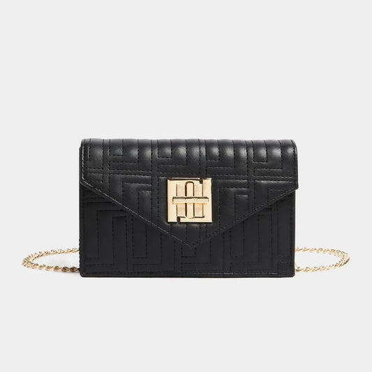 Embroidered Chain Wallet - Bellabags Luella